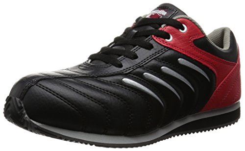 [ジーベック] 安全靴 作業靴 85188 セフティ シューズ 運転しやすい 幅広 ブラック 26.5cm